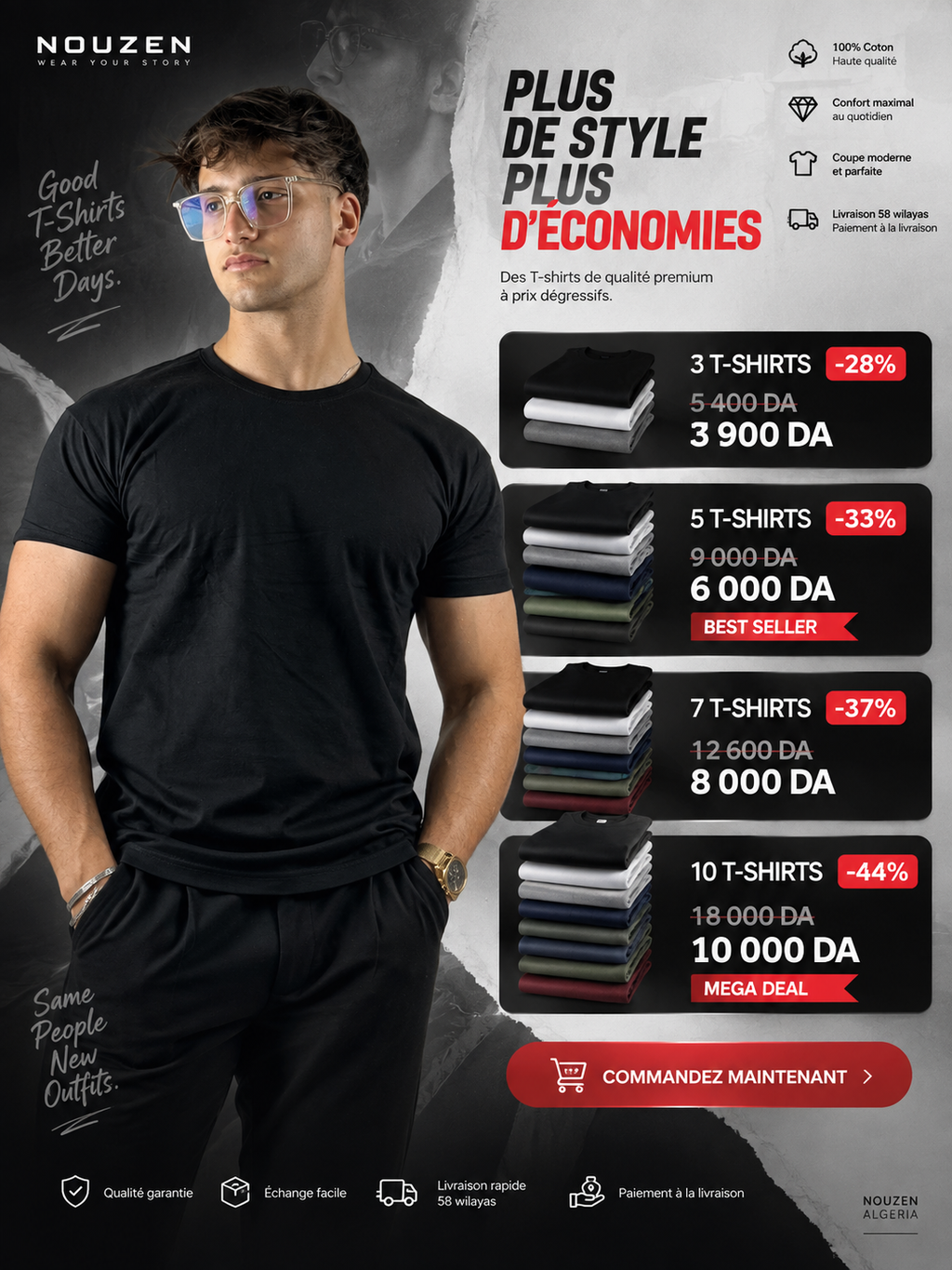 Pack Ultime T-Shirts regular premium quality