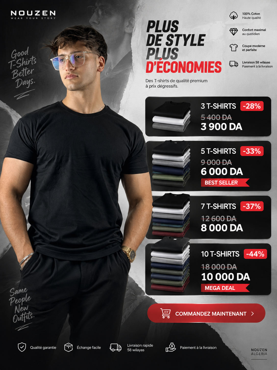 Pack Ultime T-Shirts regular premium quality